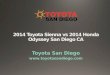 2014 Toyota Sienna vs 2014 Honda Odyssey San Diego CA