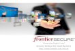 Frontier Secure: Handout for small business leaders on "How to be Secure"