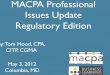 MACPA 2012 PIU / Town Hall Leg / Reg Update