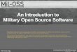 Joshua Davis - Intro to Mil-OSS