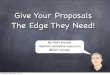Give Your Proposals The Edge They Need
