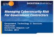 Key Cyber Security Issues for Government Contractors