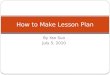 Lesson Plan PowerPoint Presentation