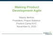 Making Product Development Agile