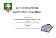 Conceptualising authenticeducation