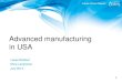 Team Finland Future Watch Report: Advanced manufacturing  in USA