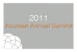 2011 Acumen Annual Summit Keynote