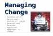 Sources of change in an organisation