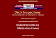 Atlanta Home Inspector Deck Inspections
