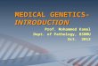 0101 introduction to genetics & cytgenetics oct 2012