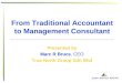 From Traditional Accountant to Management Consultant
