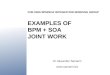 Examples of BPM + SOA joint work