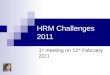 HRM challenges 2011