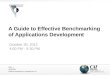 A Guide to Effective Benchmarking of Applications Development
