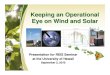 Keeping an Operational Eye on Wind and Solar