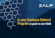 Is your employee referral program as good as you think - Zalp