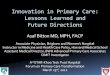 Asaf Bitton - Innovation in Primary Care