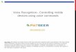 Voice / Speech Recognition: Patent Search and Analysis Report using PatSeer