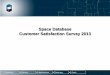 Space Database Customer Satisfaction Survey 2013