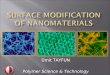 Surface modification of nanomaterials