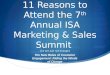 11 Reasons to Attend the 7th Annual Marketing & Sales Summit