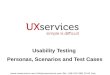 Usability Testing: Personas, Scenarios, Use Cases, and Test Cases