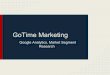 GoTime Marketing  [google analytics, market segment research]