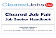 Cleared Job Fair Job Seeker Handbook March 3 2011 BWI MD