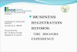 6.2 business registration reform (rwanda)