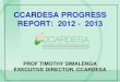 CCARDESA progress Report - Prof T. Simalenga - GA 2014