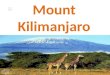 Mount kilimanjaro 1