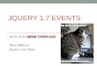 jQuery 1.7 Events