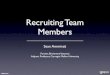 Recruiting Team Members