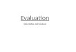 Evaluation First Half