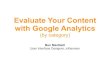 Evaluate Your Content with Google Analytics