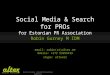 Social Media And Search Marketing For Public Relations Officers