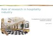 Research in hospitality industry