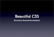 Beautiful CSS : Structurer, documenter, maintenir