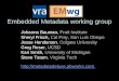 Embedded Metadata working group