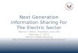 Next Generation Information Sharing for the Electric Sector