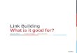 Link building -  What Is It Good For?