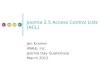 Joomla 2.5 Access Control Lists (ACL)