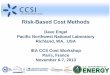 Risk-based cost methods - David Engel, Pacific Northwest National Laboratory
