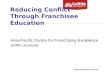 Reducing conflict in franchising through franchisee education