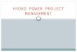 Hydro Power Project Management