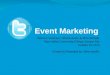 Event Marketing with Twitter