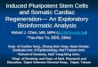 Induced Pluripotent Stem Cells and Somatic Cardiac Regeneration— An Exploratory Bioinformatic Analysis