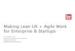 Agile DC Meetup Presentation - Agile UX