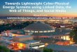 Towards Lightweight Cyber-Physical Energy Systems using Linked Data, the Web of Things, and Social Media