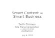 Smart Content = Smart Business